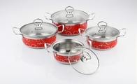20cm 22cm Stainless Steel Cooking Pot Kitchen Cookware Set With Glass Lid